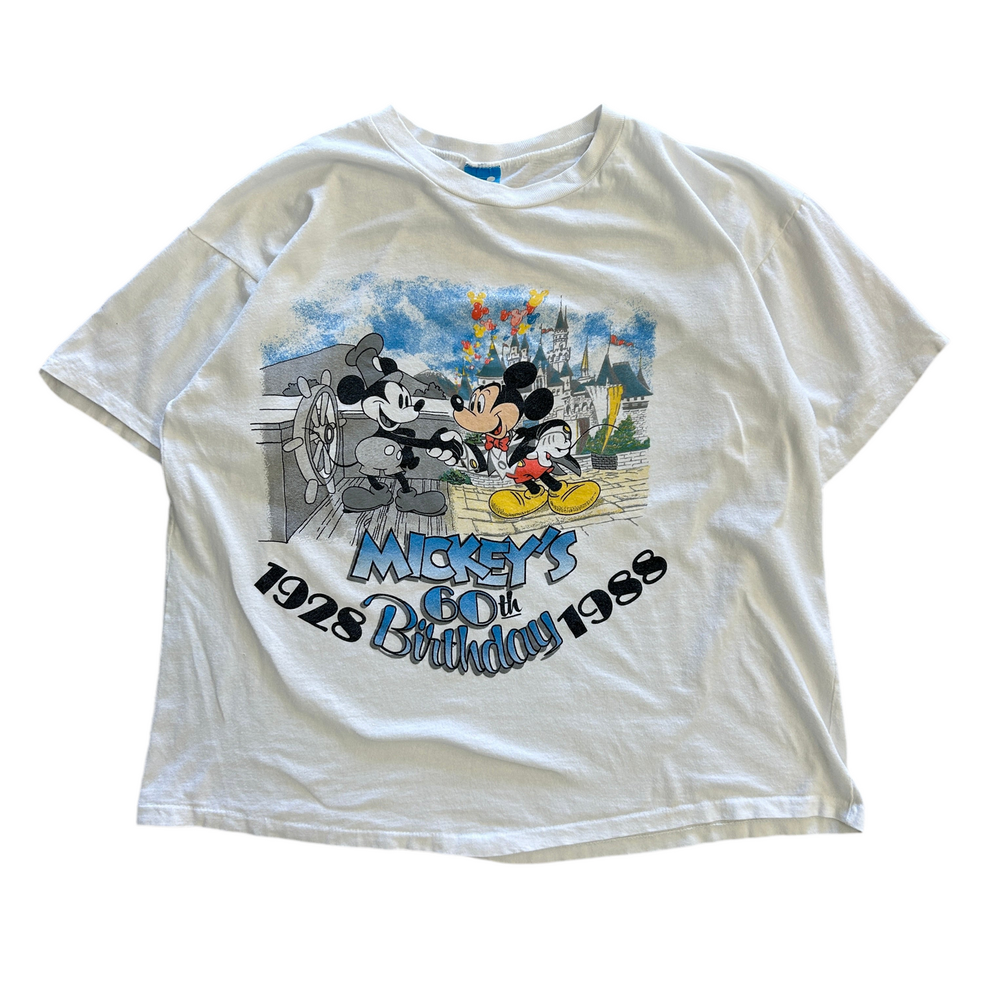 Vtg Mickey Mouse 60th Birthday Tee Sz XL