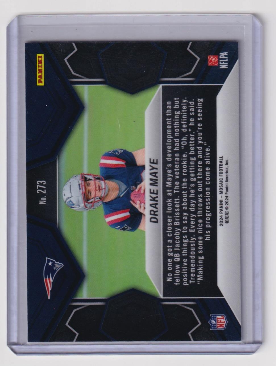 2024 Panini Mosaic #273 Drake Maye