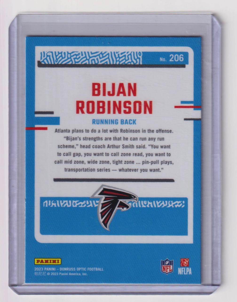 2023 Donruss Optic #206 Bijan Robinson