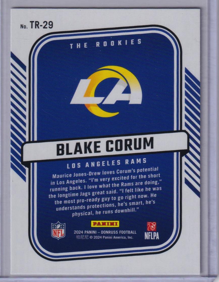 2024 Donruss #TR-29 Blake Corum The Rookies