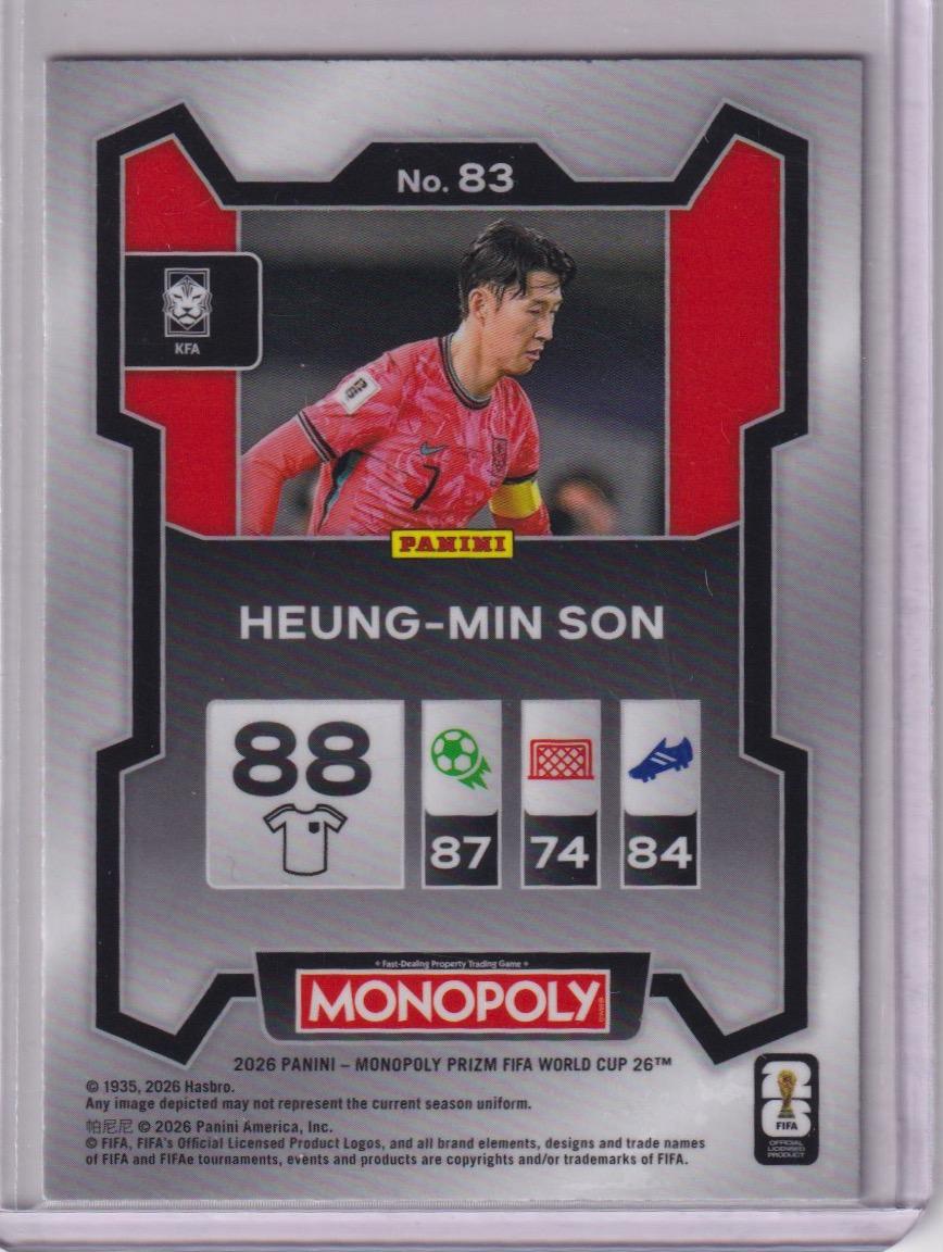 2026 Panini Prizm Monopoly FIFA World Cup #83 Heung-min Son