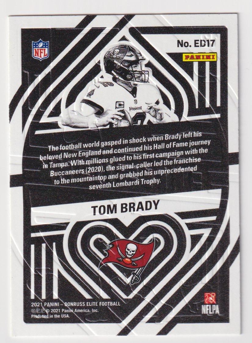 2021 Donruss Elite #ED17 Tom Brady Elite Deck