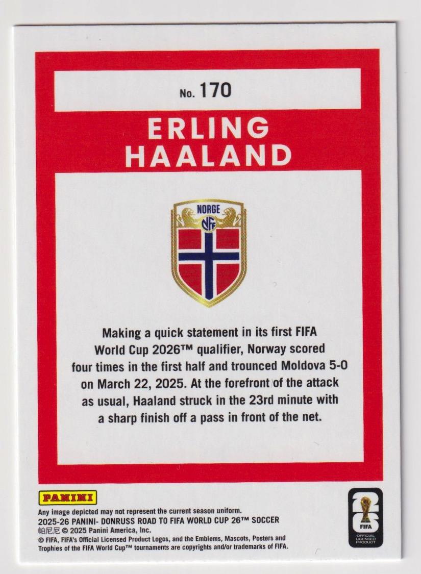 2025-26 Donruss Road to FIFA World Cup #170 Erling Haaland Maze