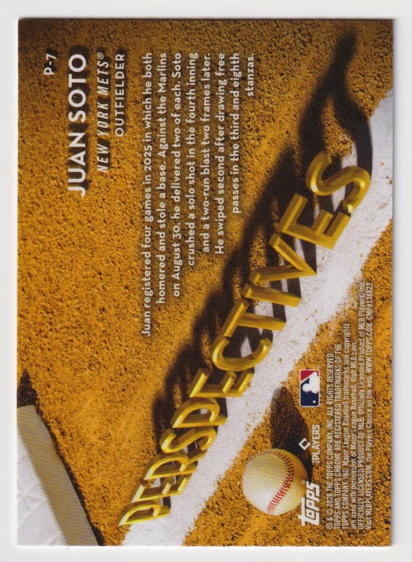 2026 Topps Chrome #P-7 Juan Soto Perspectives