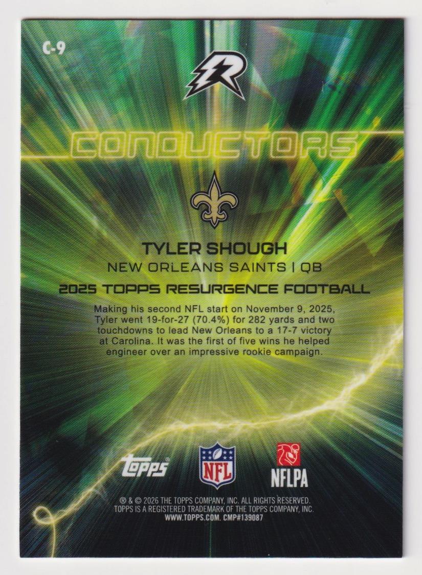 2025 Topps Resurgence #C-9 Tyler Shough Conductors