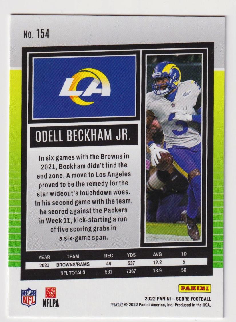 2022 Score #154 Odell Beckham Jr. Dots Red #/499