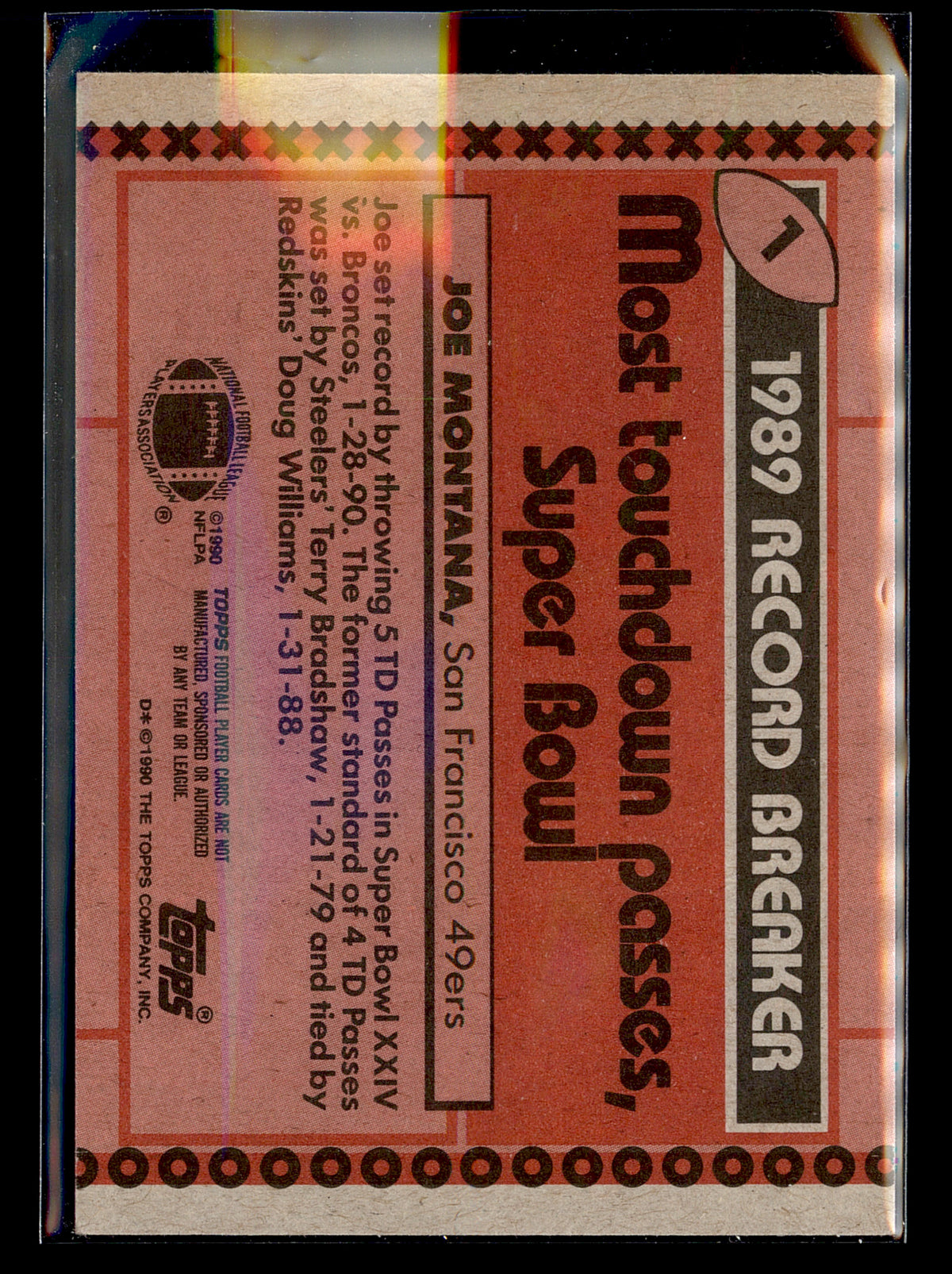 1990 Topps #1b Joe Montana