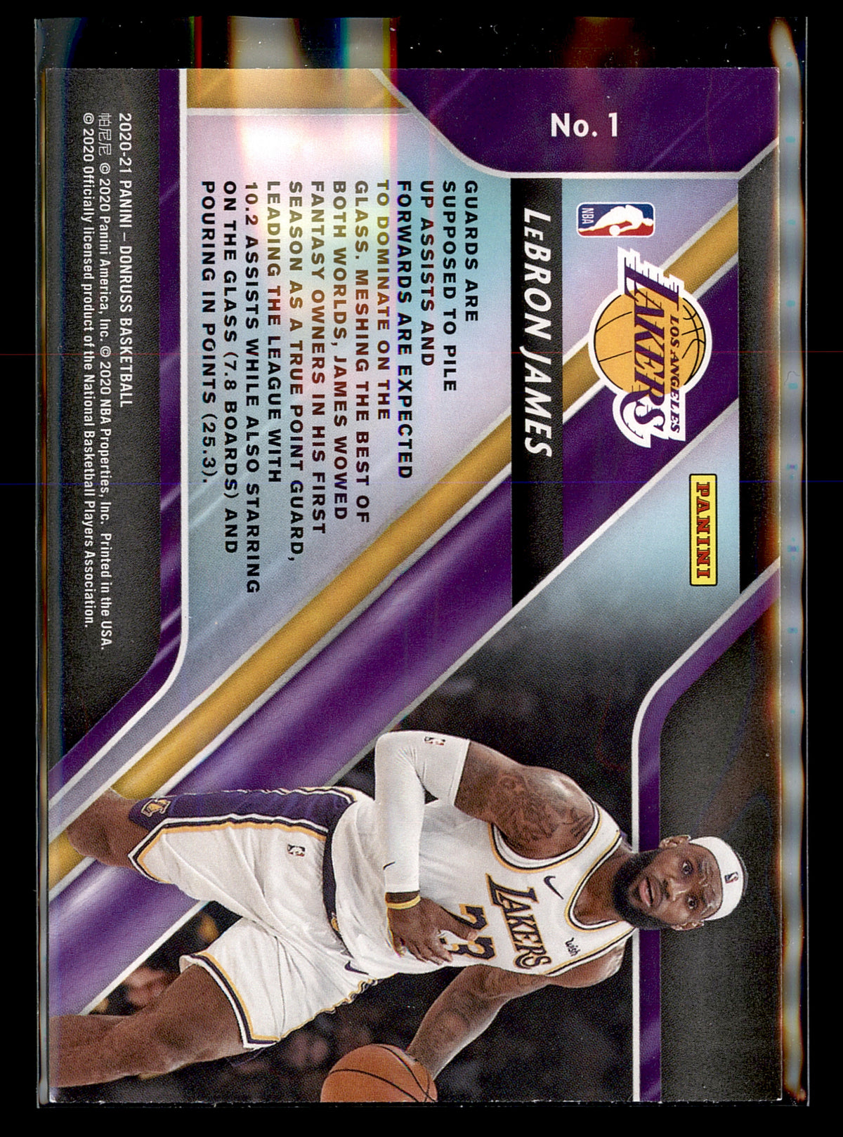 2020-21 Donruss #1 LeBron James Fantasy Stars