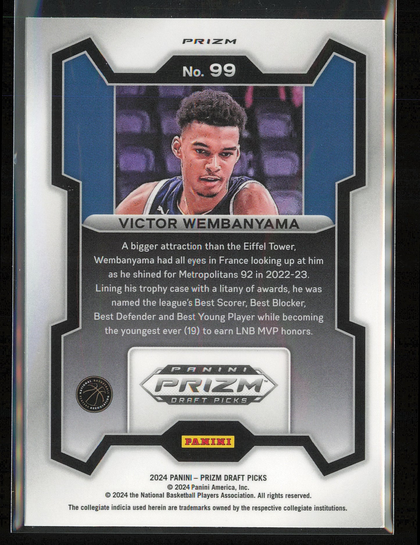 2024 Panini Prizm Draft Picks #99 Victor Wembanyama Prizms Green