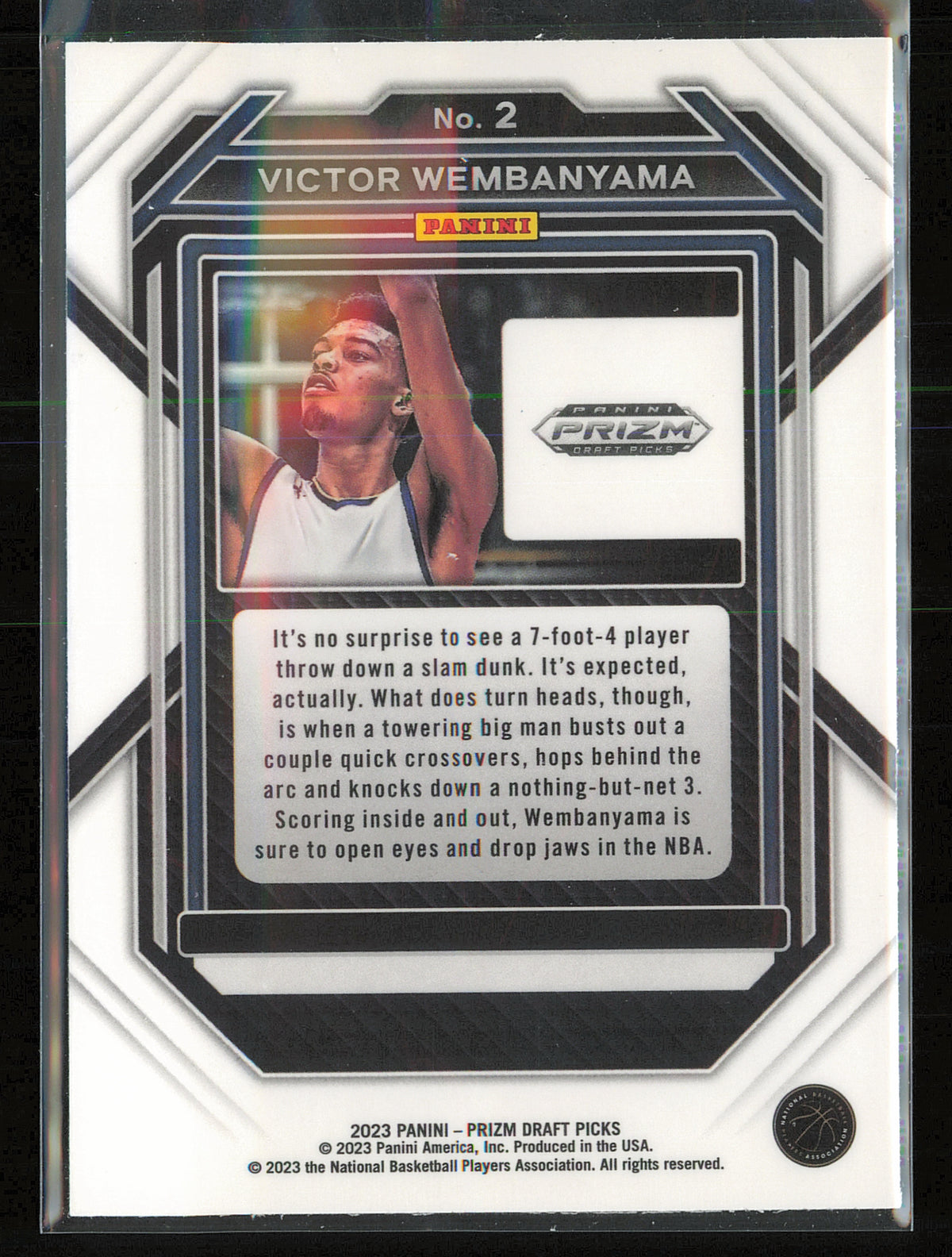 2023 Panini Prizm Draft Picks #2 Victor Wembanyama
