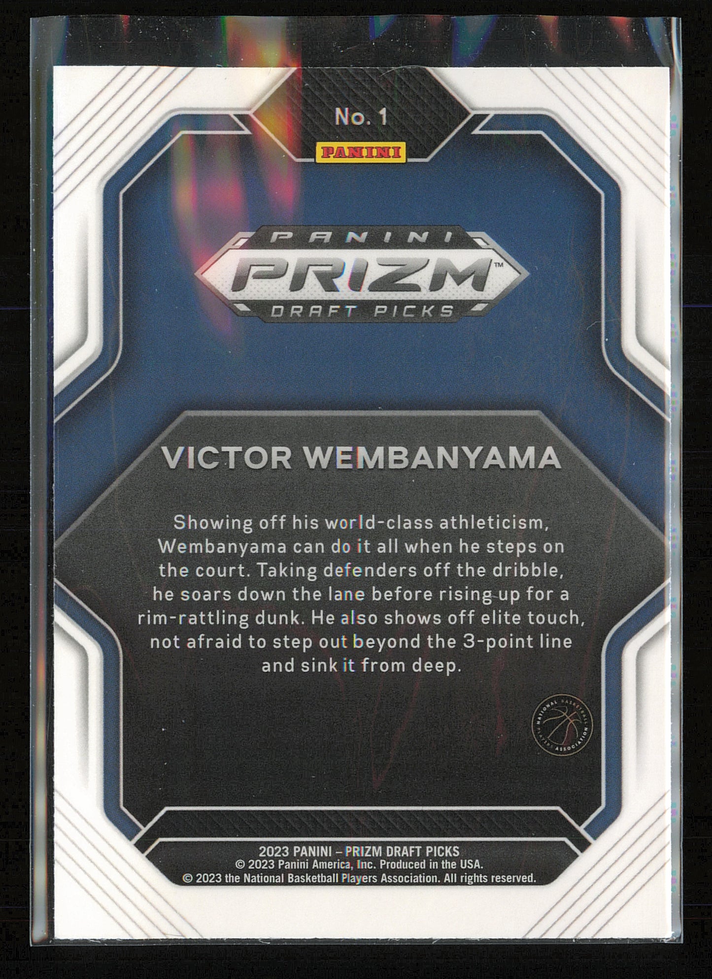 2023 Panini Prizm Draft Picks #1 Victor Wembanyama Fireworks