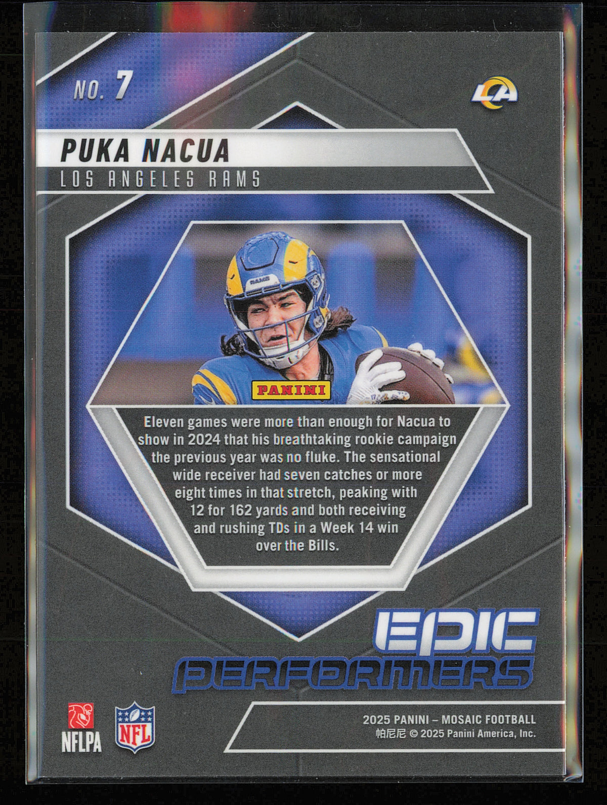 2025 Panini Mosaic #7 Puka Nacua Epic Performers