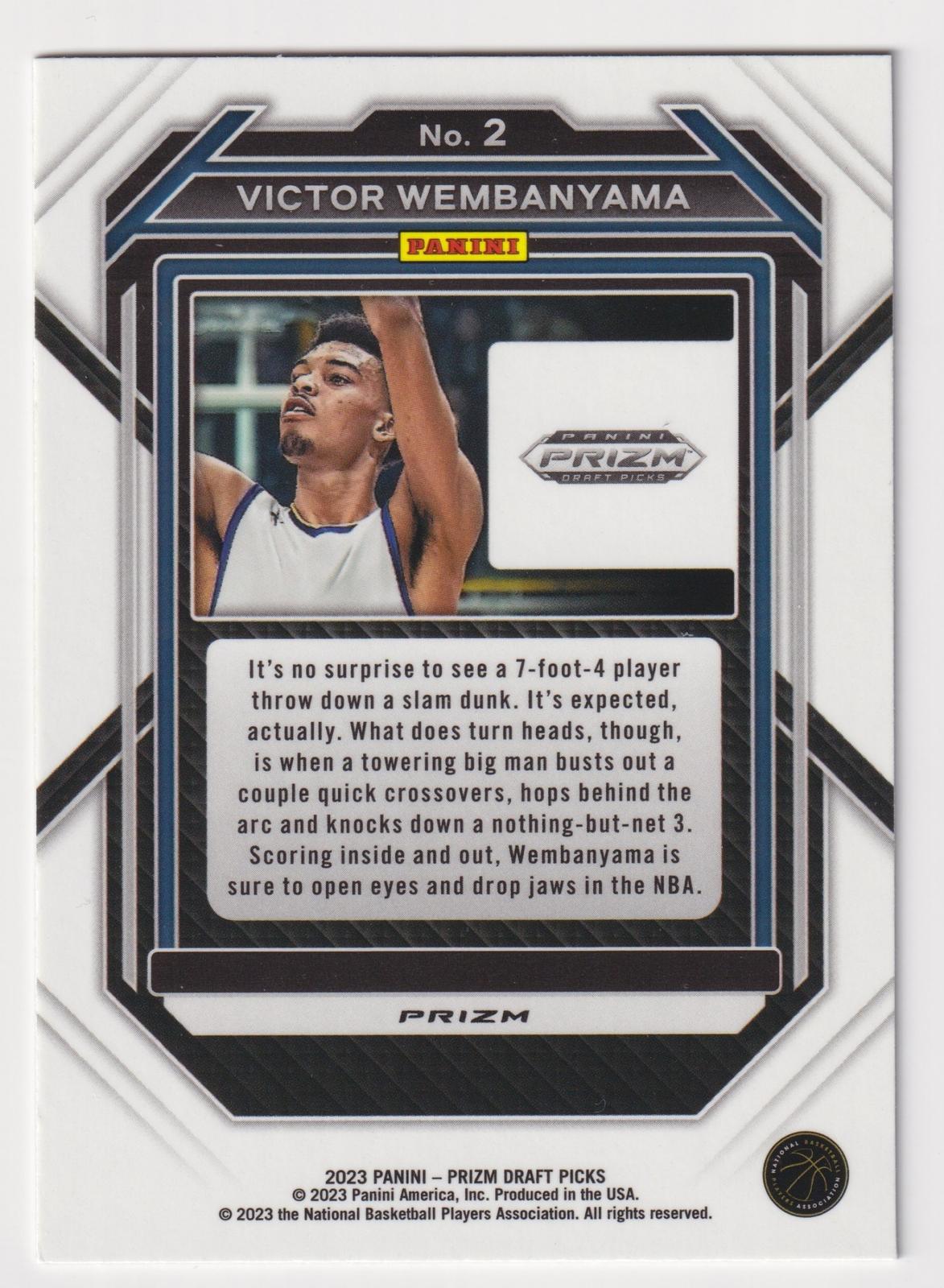 2023 Panini Prizm Draft Picks #2 Victor Wembanyama Red Ice