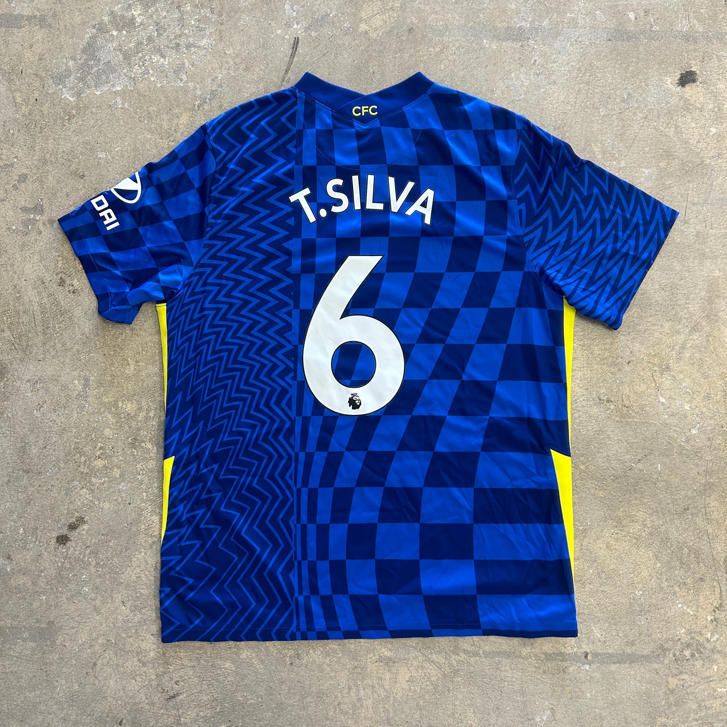 Chelsea Home Jersey T.Silva #6 Sz XL
