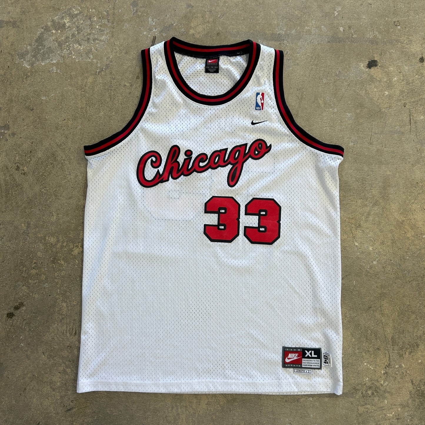Chicago Bulls Vtg Scotty Pippen Nike Team Jersey Sz XL