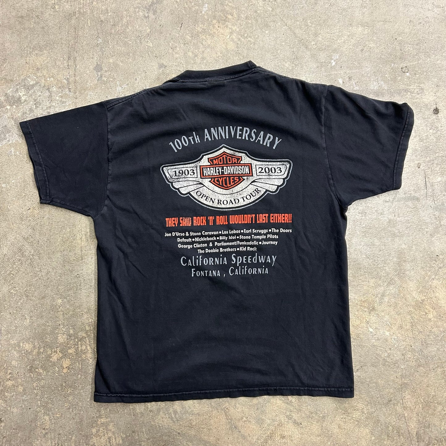 Harley Davidson Open Road Tour Tee Sz L