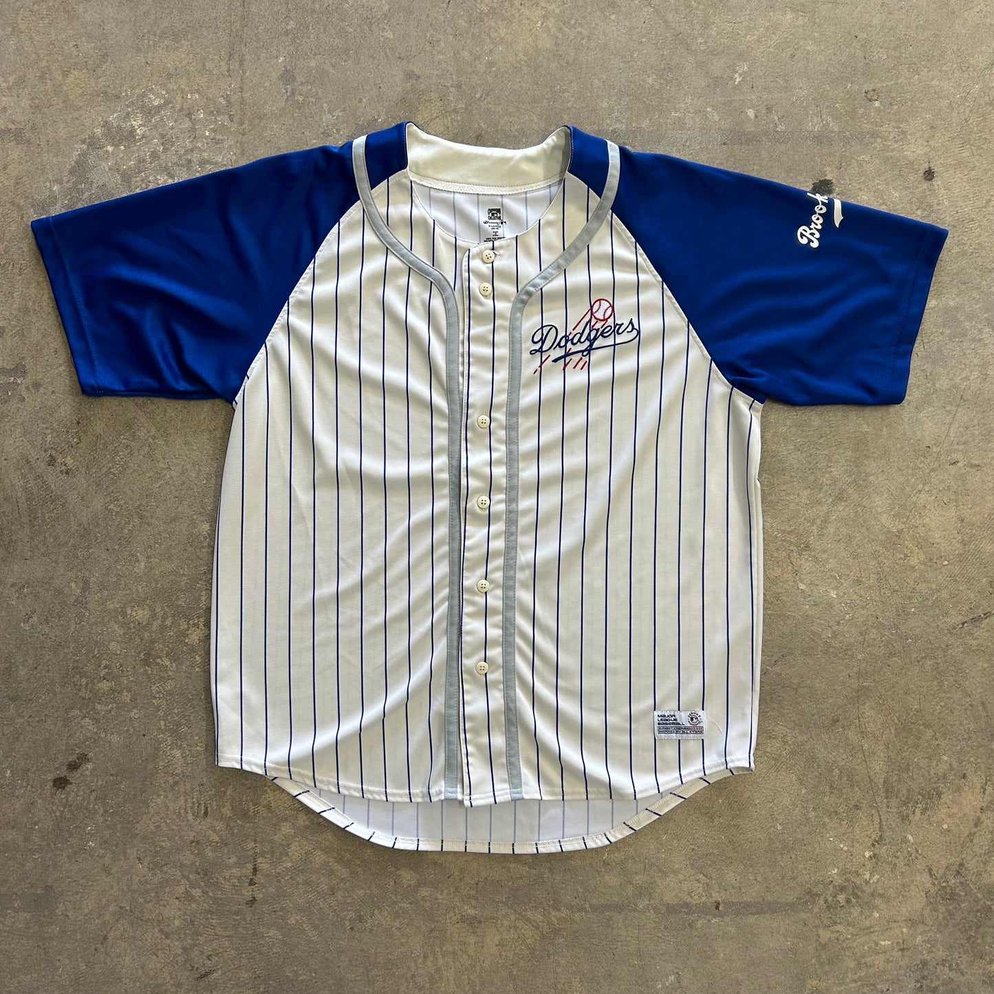 Dodger Striped Jersey Sz XL