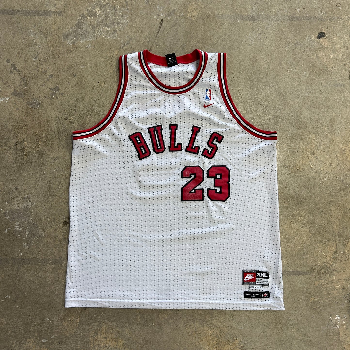 Vintage Nike Team Michael Jordan Chicago Bulls Jersey Sz 3XL