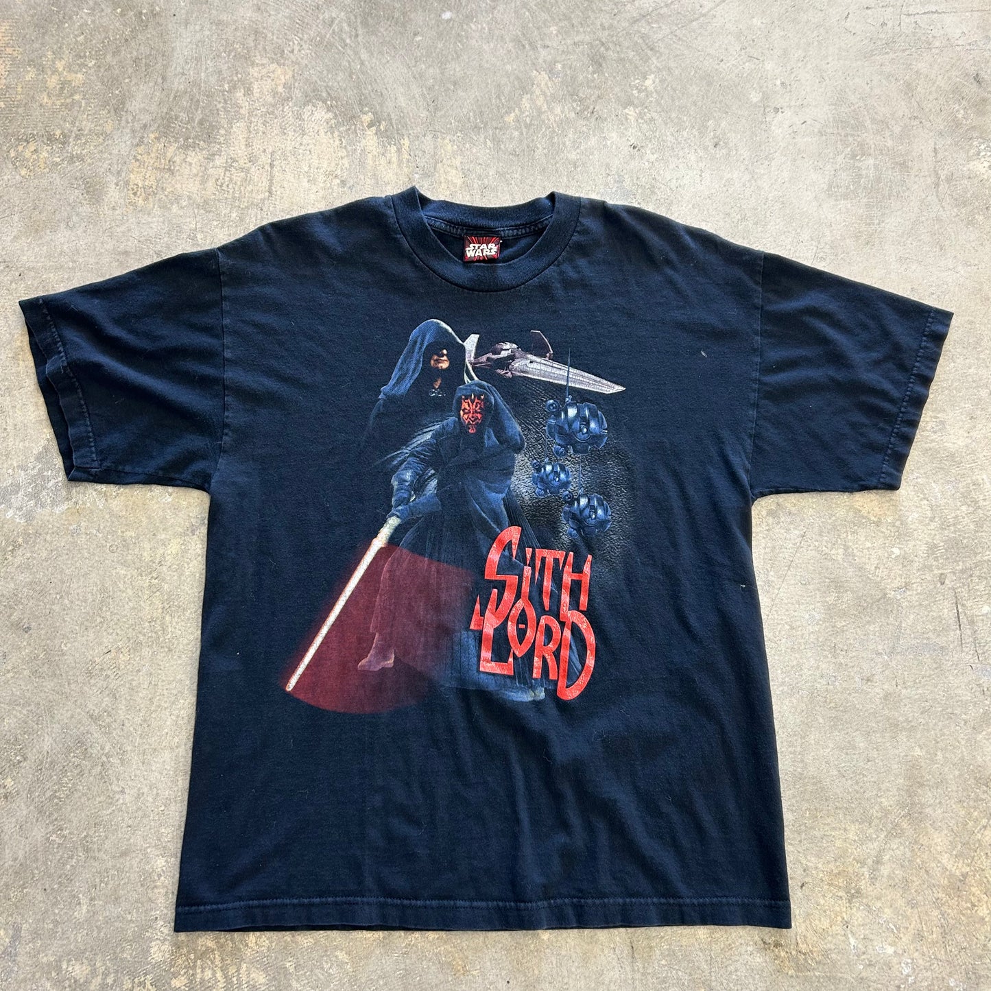 Vintage 90s Sith Lord Star Wars Tee Sz XL