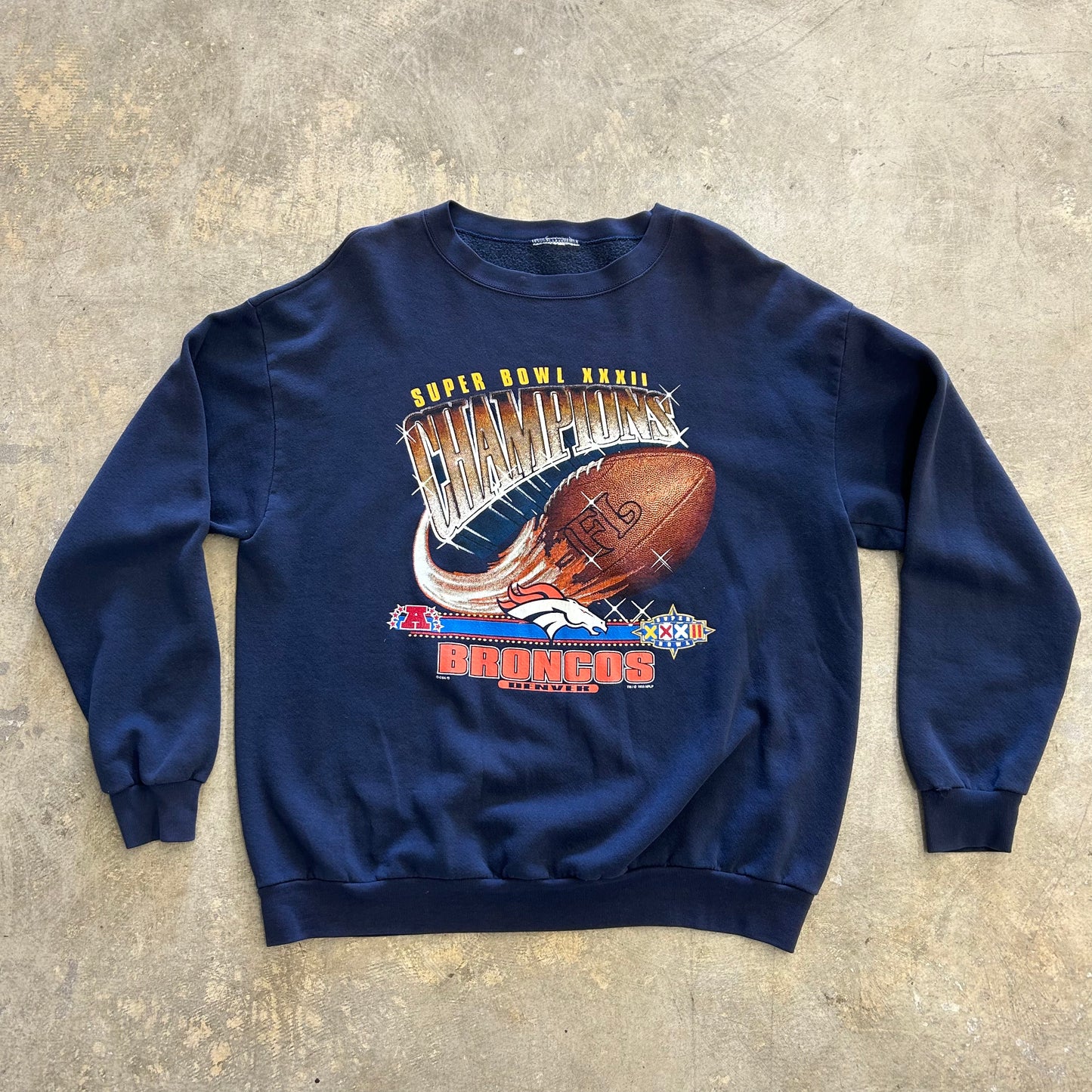Denver Broncos Super Bowl 32 Champions Sz XL