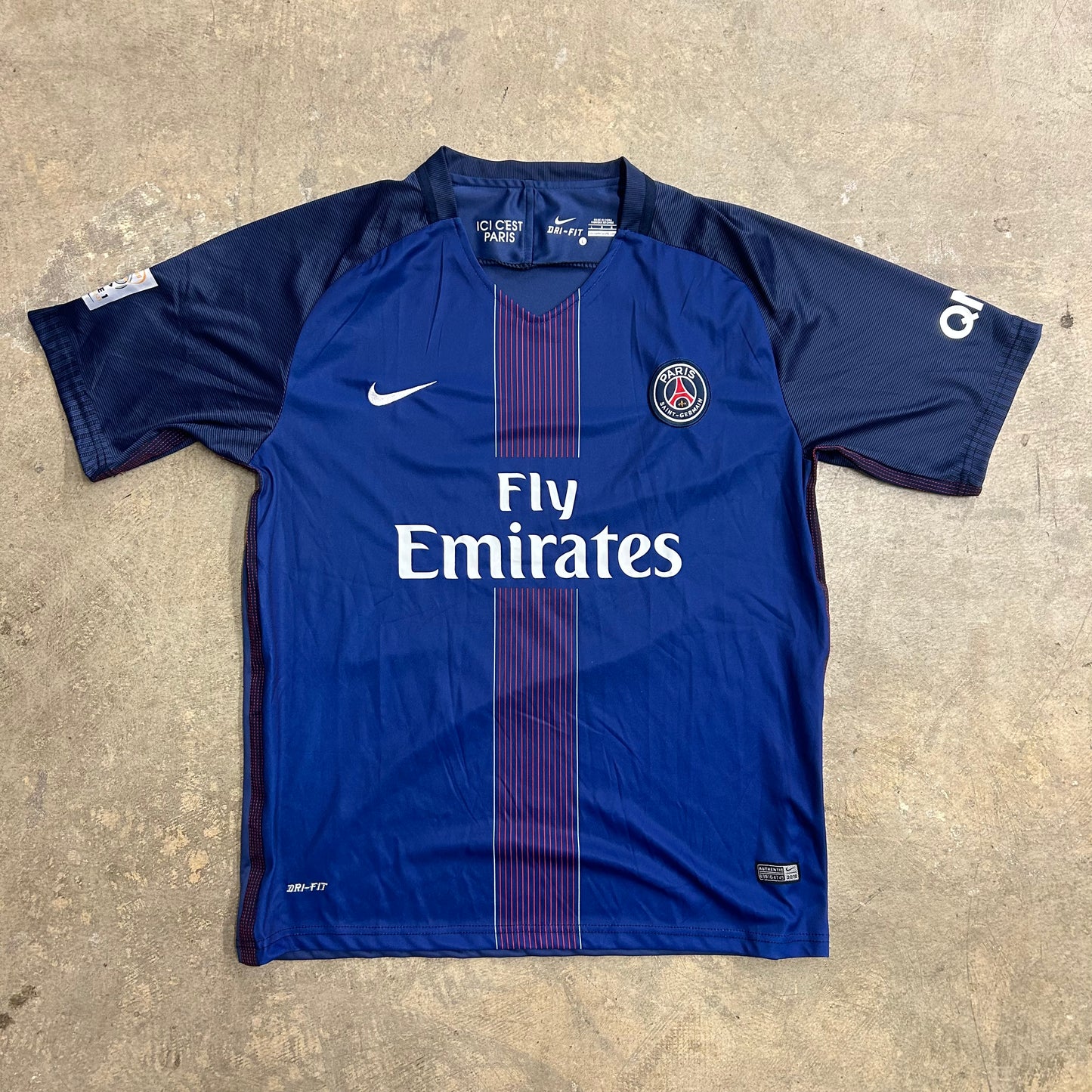 PSG Blue Jersey Sz L