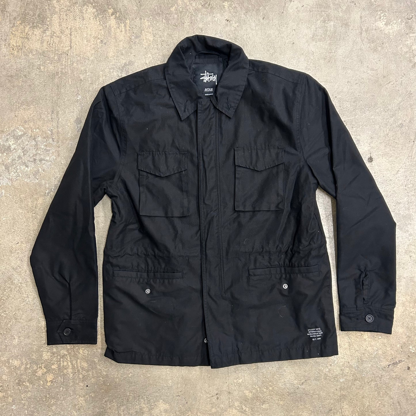 Stussy Army Coat Sz M