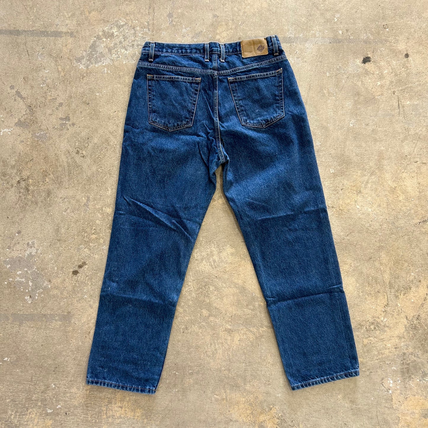 Mens Denim Blue Jeans Baggy Sz 34 x 29