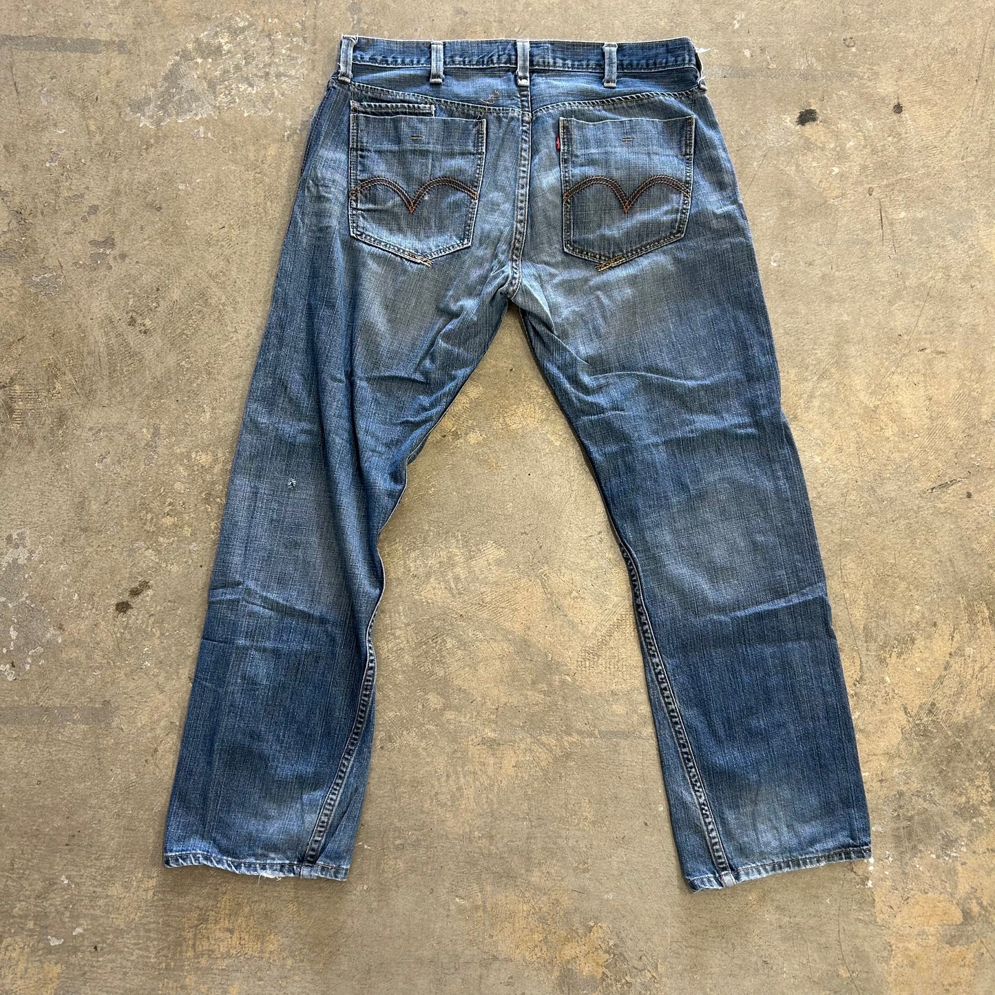 Levis Baggy Strait Leg Jeans Sz 38 x 32