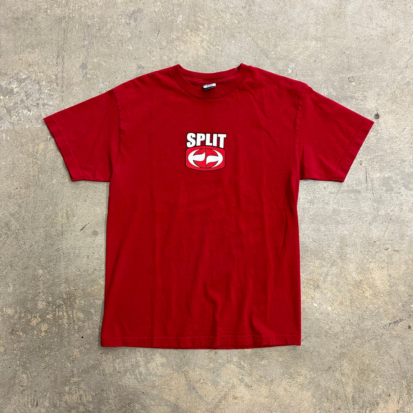 Split Red Tee Sz M