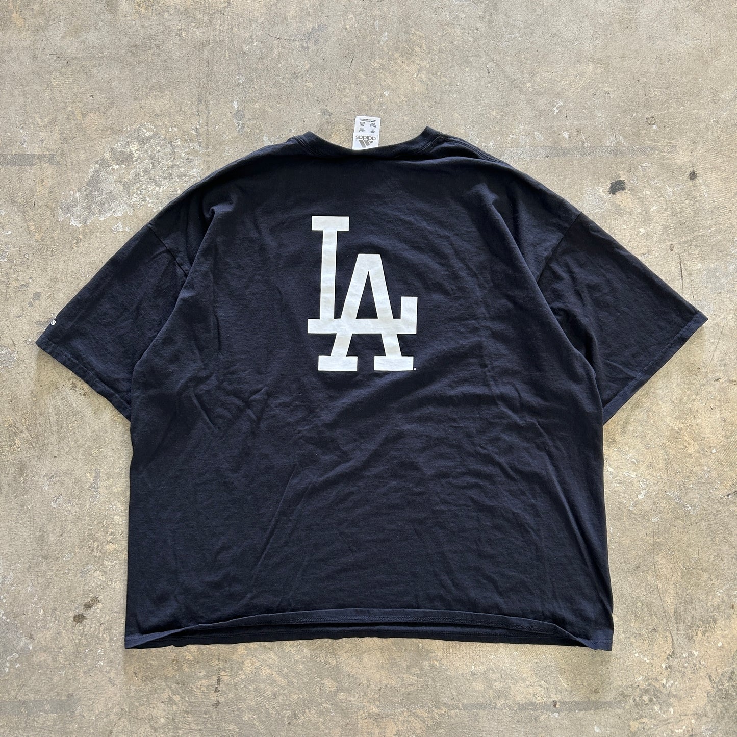 Dodgers Black Adidas Tee Sz 3XL