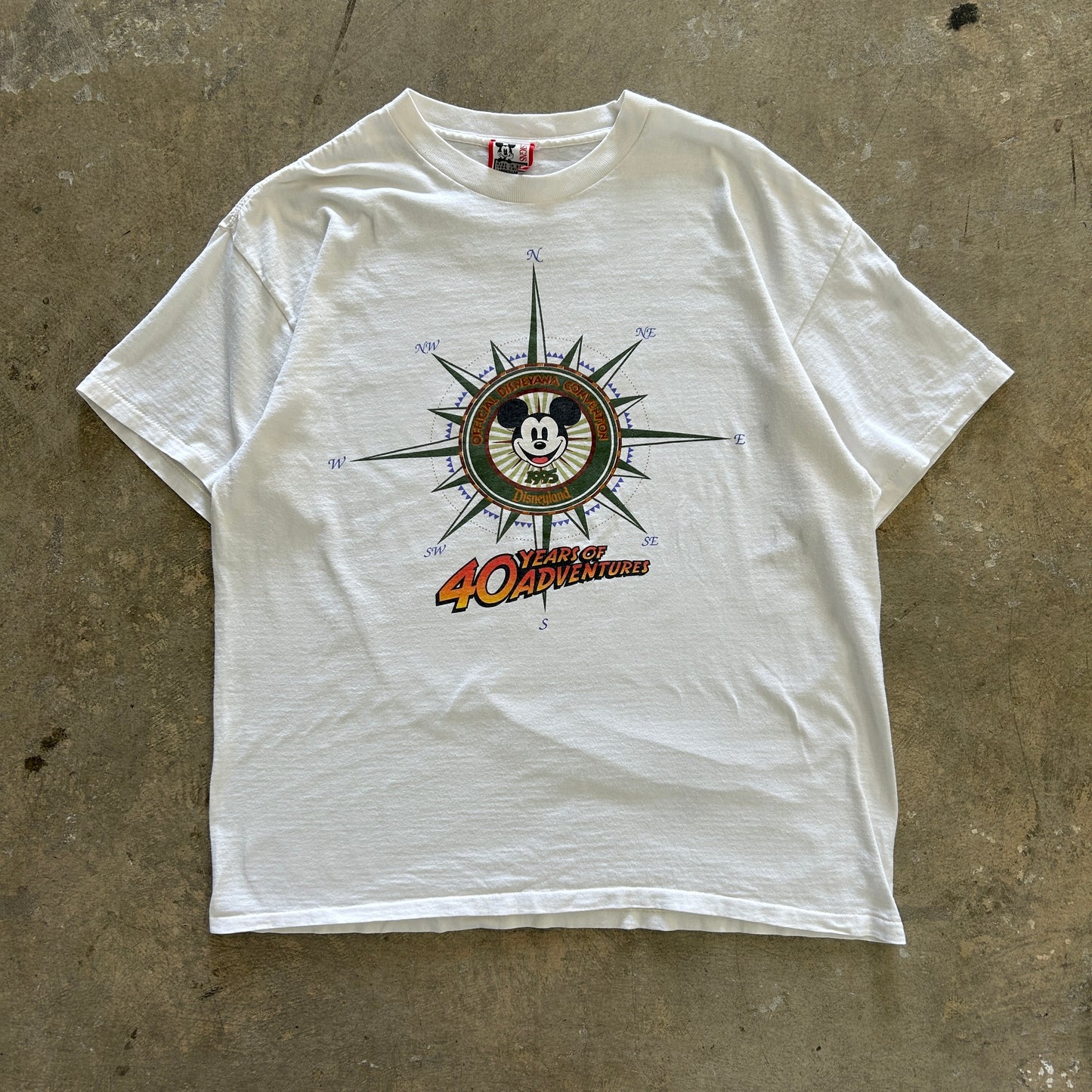 Mickey Adventure Vtg Tee Sz L