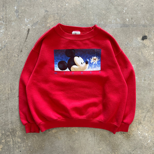 Mickey Red Kids Sweatshirt Sz M