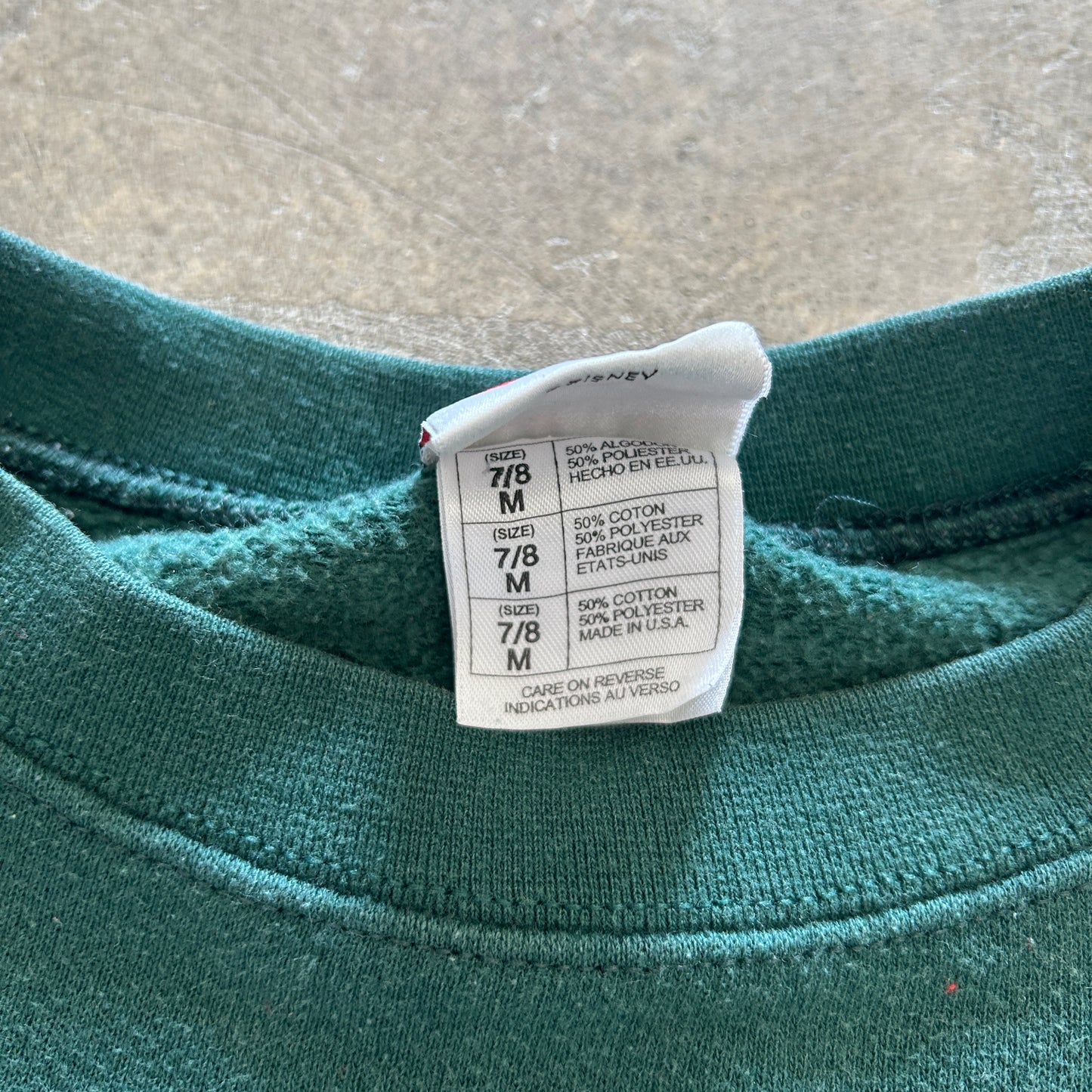 Tigger Green Kids Sweatshirt Sz M