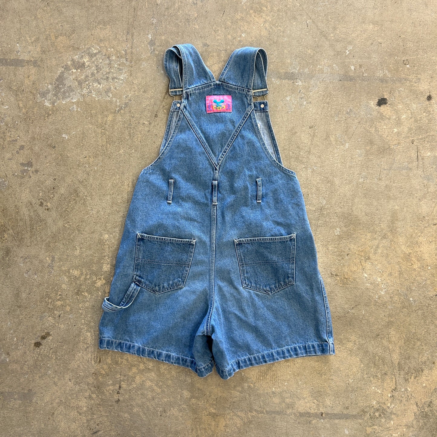 Vtg Disney Mickey And Minnie Overalls Sz Womens M
