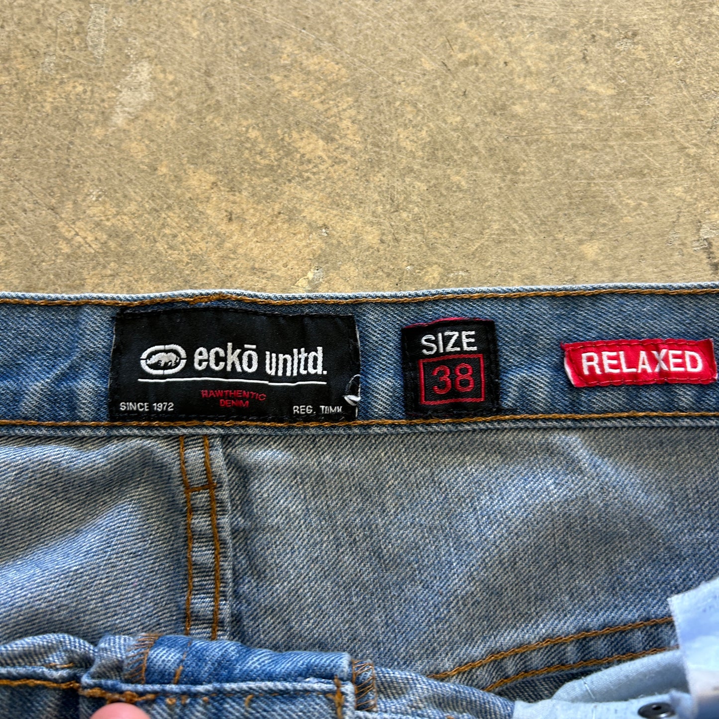 Ecko Unltd Strait Leg Jeans (Baggy) Sz 38