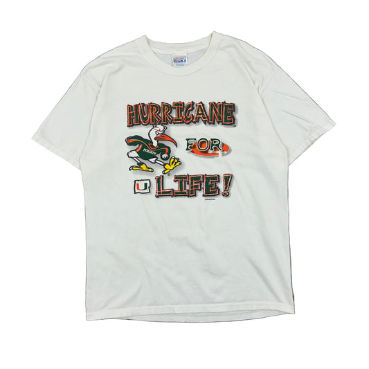 University Of Miami Hurricane 4 Life 00's Tee