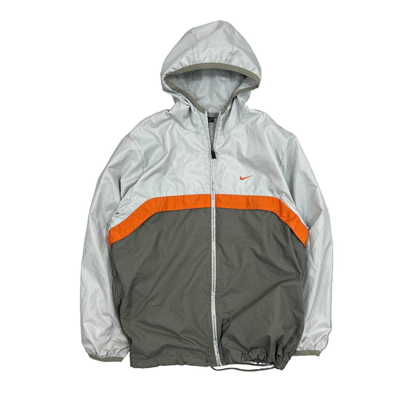 Nike Y2k Grey Orange Windbreaker