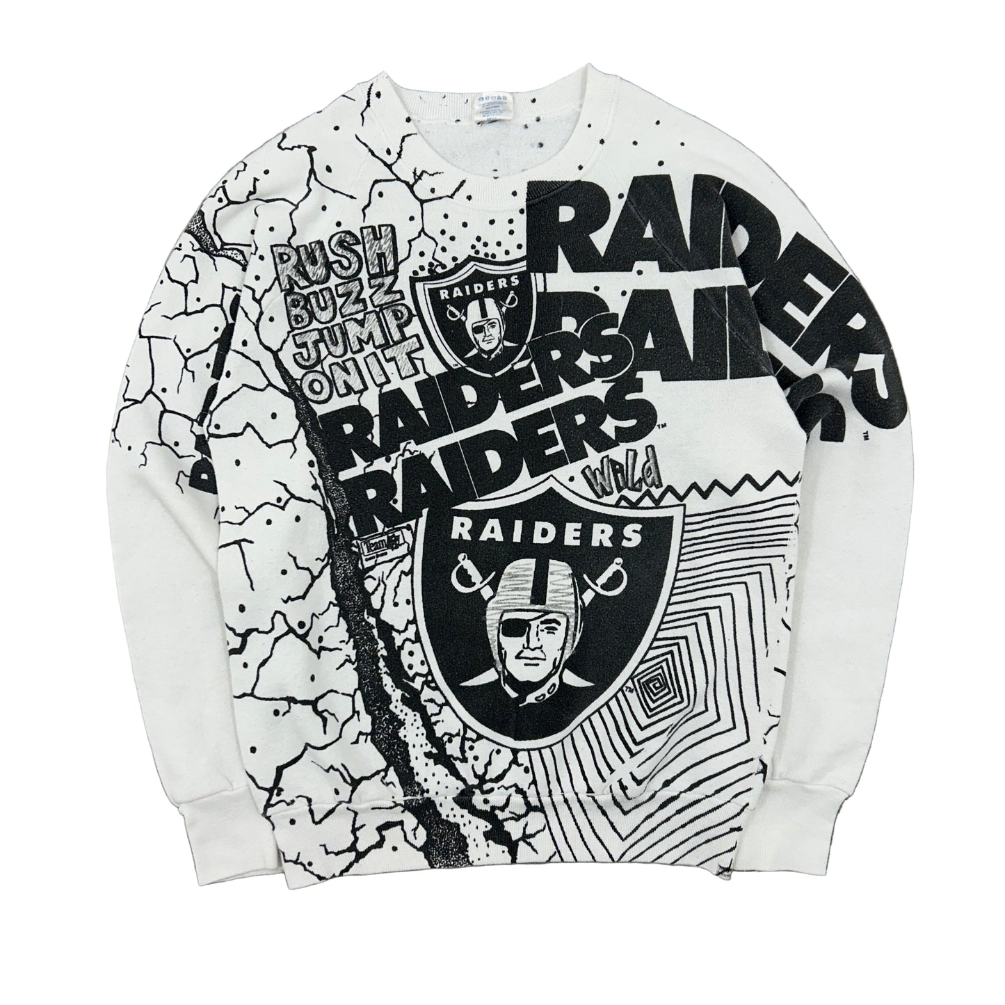 VTG NFL Raiders AOP Kids Sweatshirt