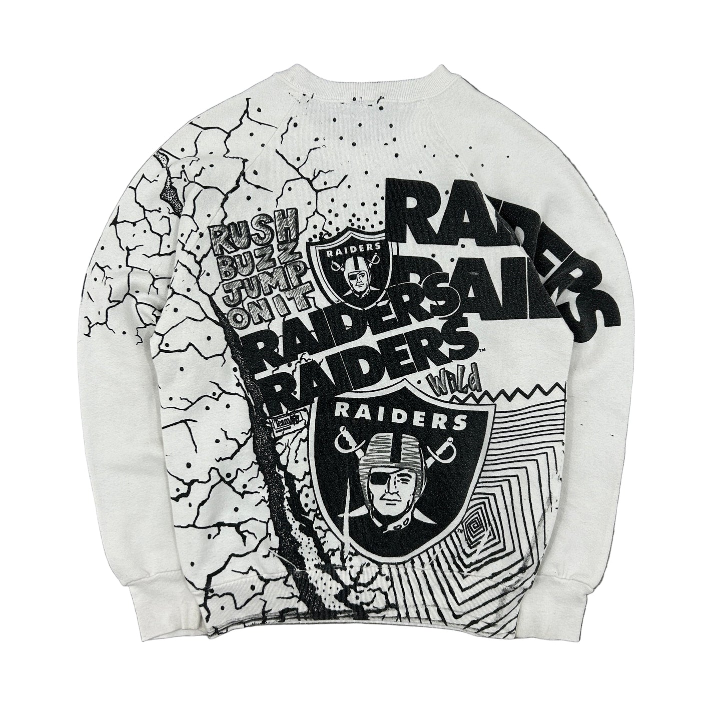 VTG NFL Raiders AOP Kids Sweatshirt