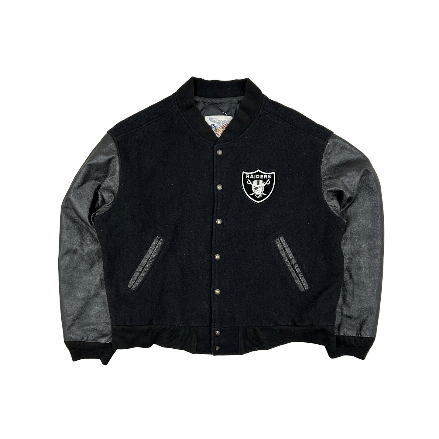 Vtg Raiders Letterman Jacket