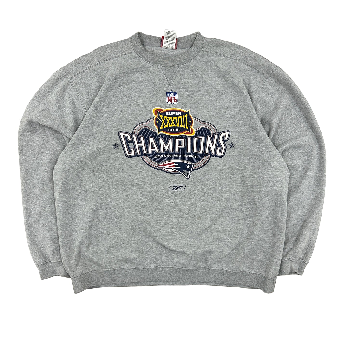 New England Patriots Super Bowl Champions 38 Sweatshirt