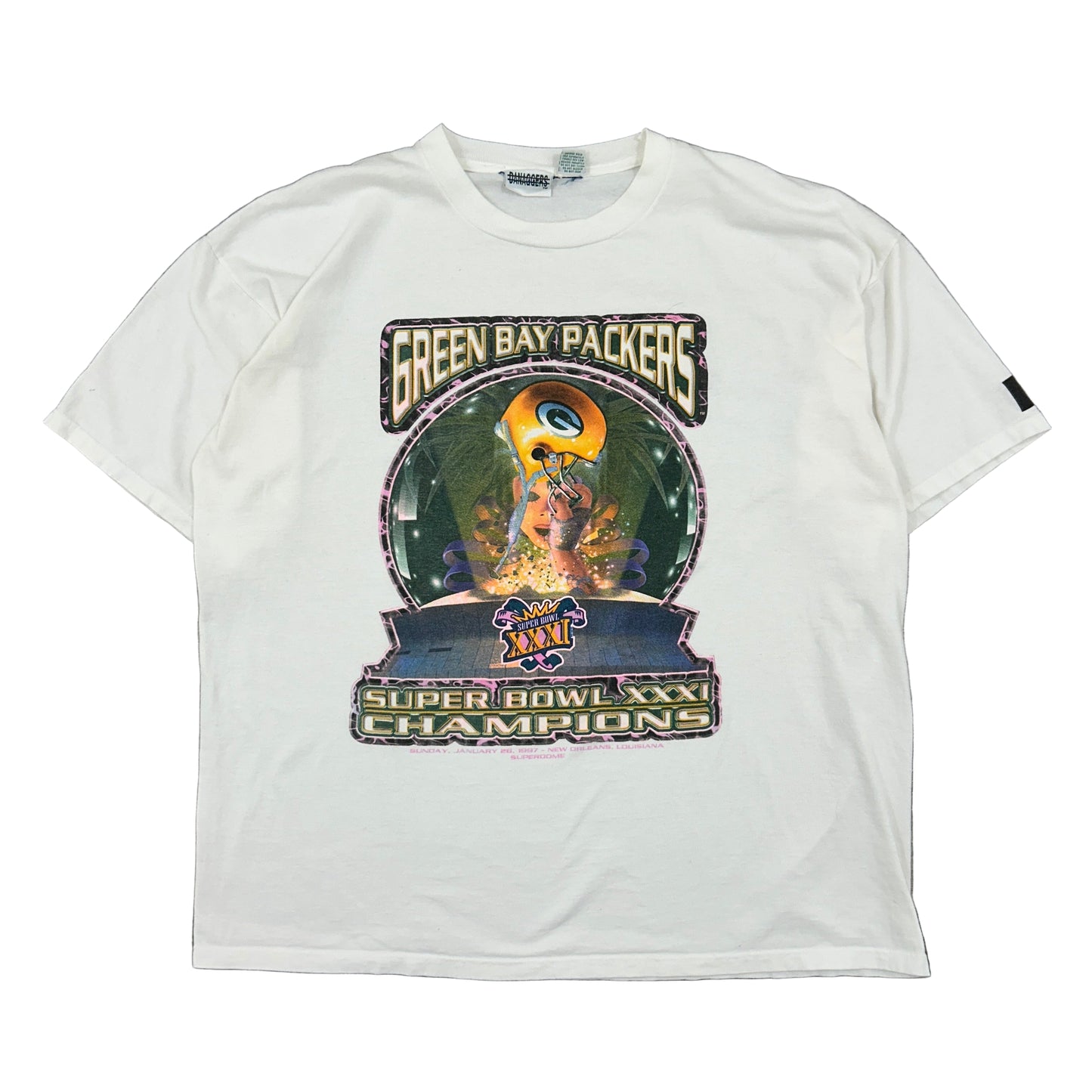 Vtg Green Bay Packers Super Bowl 31 Champions Tee