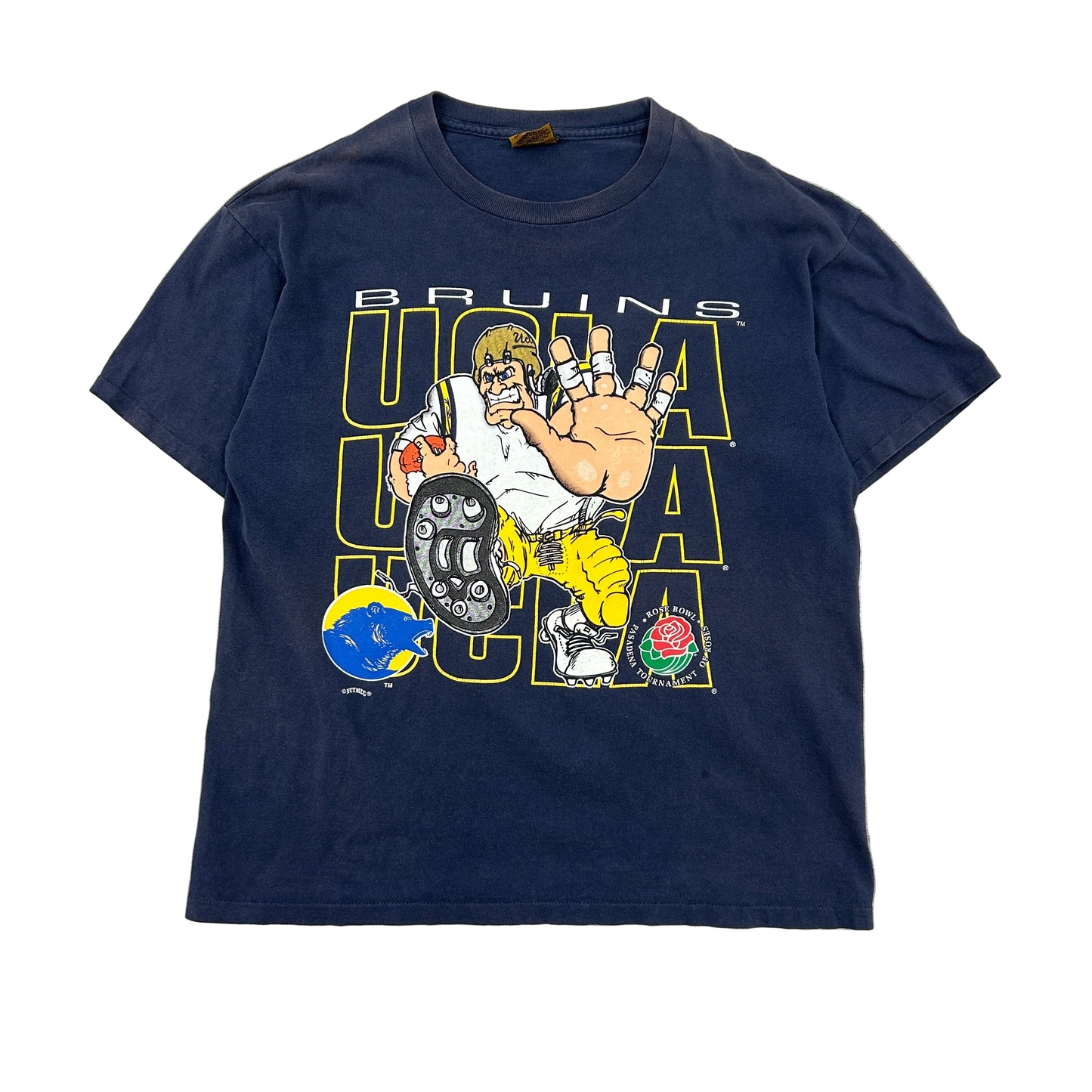 Vtg Nutmeg UCLA Football Tee