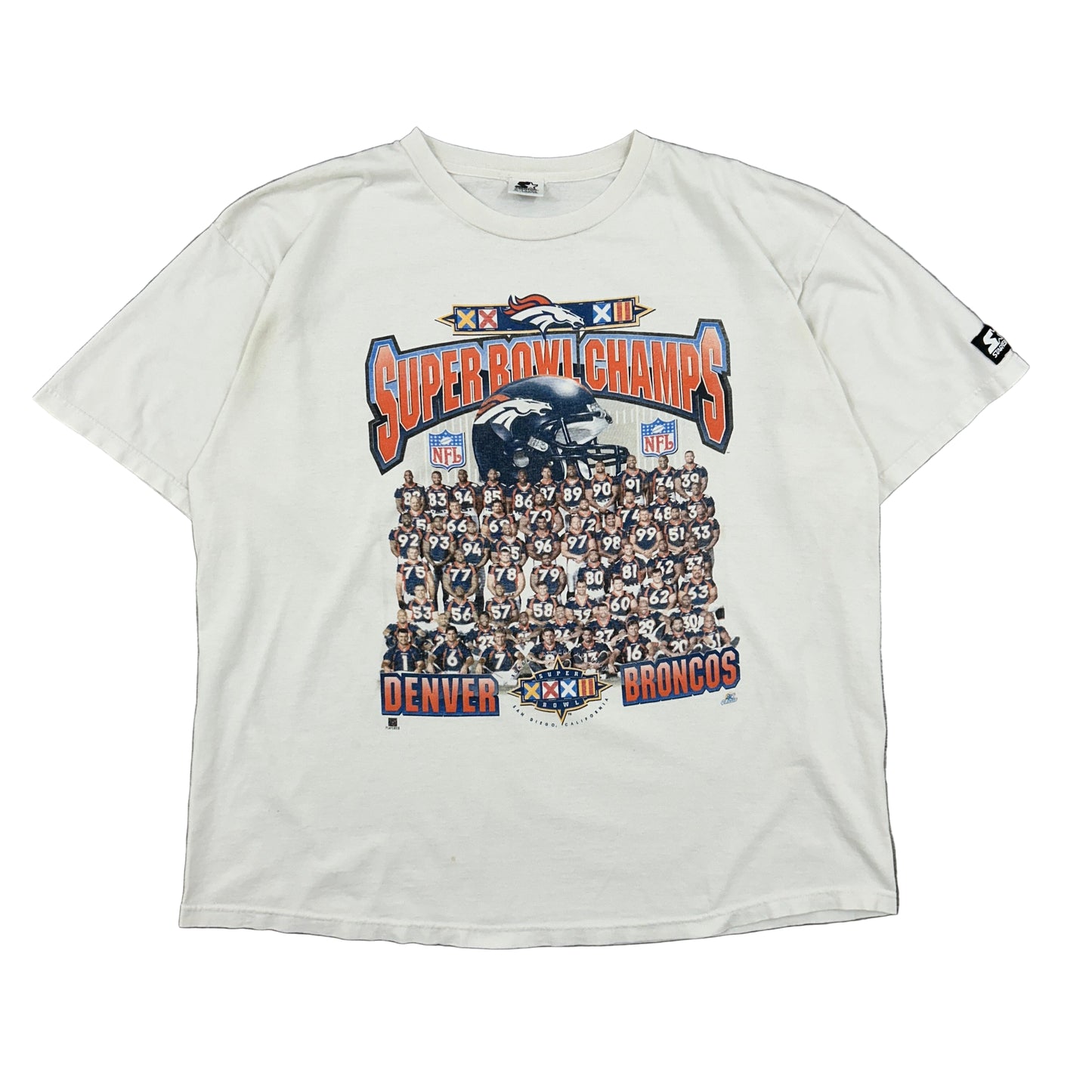 Vtg Denver Broncos Super Bowl 32 Tee