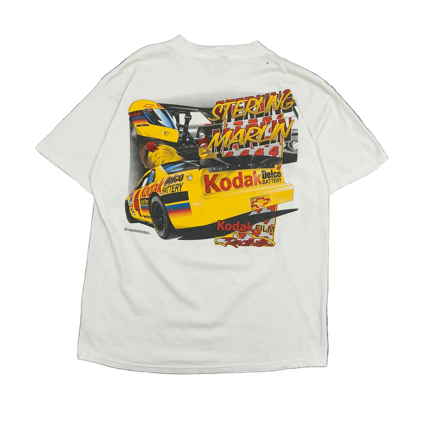 Vtg 1990s Sterling Marlin Kodak Racing NASCAR Tee