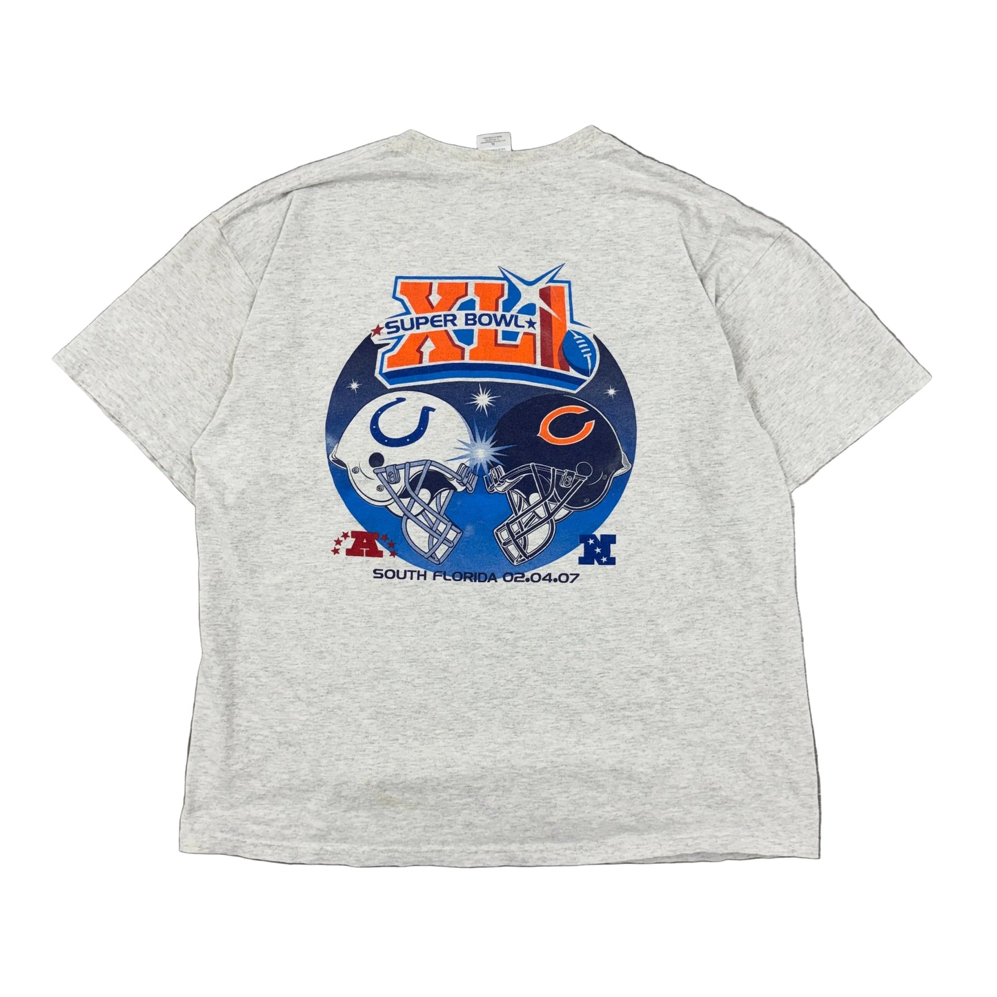 2007 Super Bowl XLI Colts vs Bears Tee