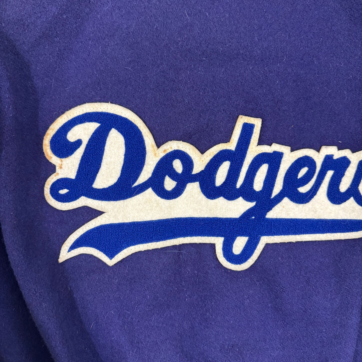 Vtg DeLONG L.A. DODGERS Parade Double Sided Letterman Jacket