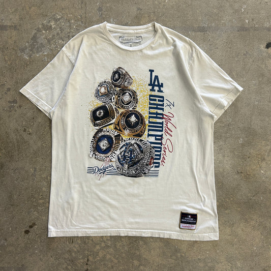 LA Dodgers Championship Ring Tee Sz XL