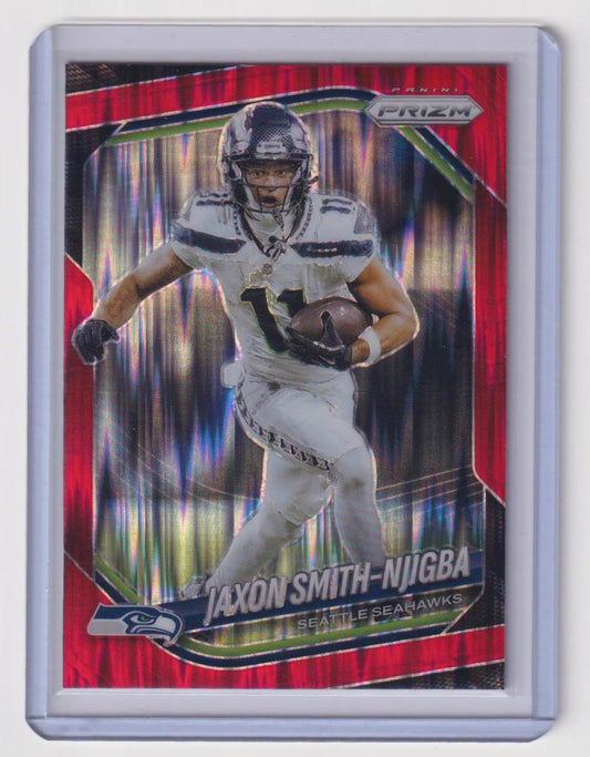 2025 Panini Prizm #254 Jaxon Smith-Njigba Red Flash