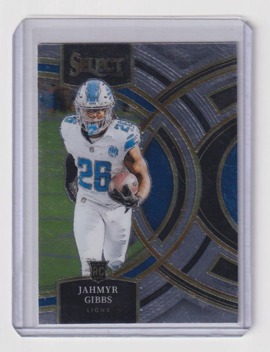 2023 Panini Select #198 Jahmyr Gibbs Silver Prizms
